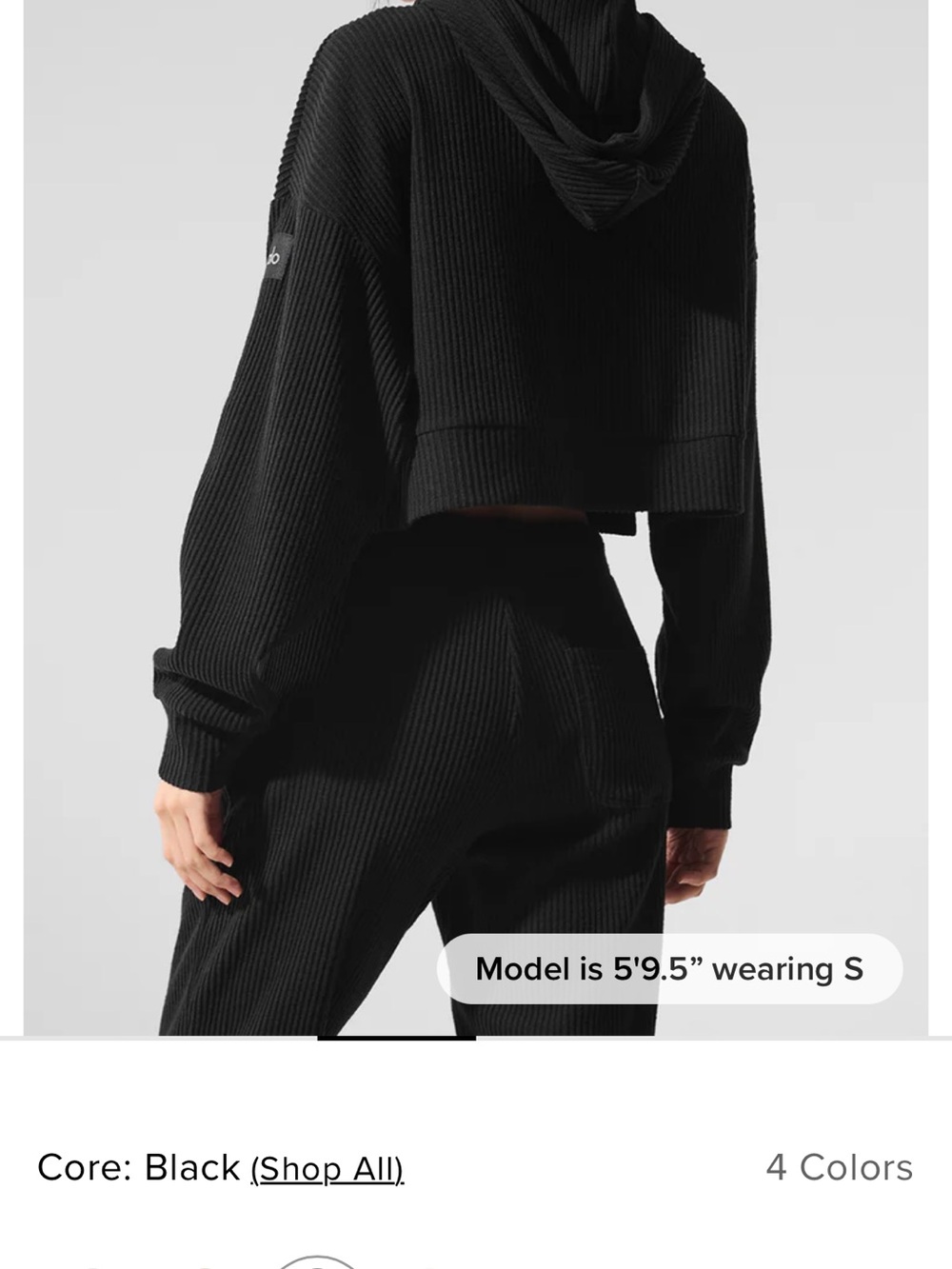Alo Muse Hoodie in Black - Picture 3 of 7